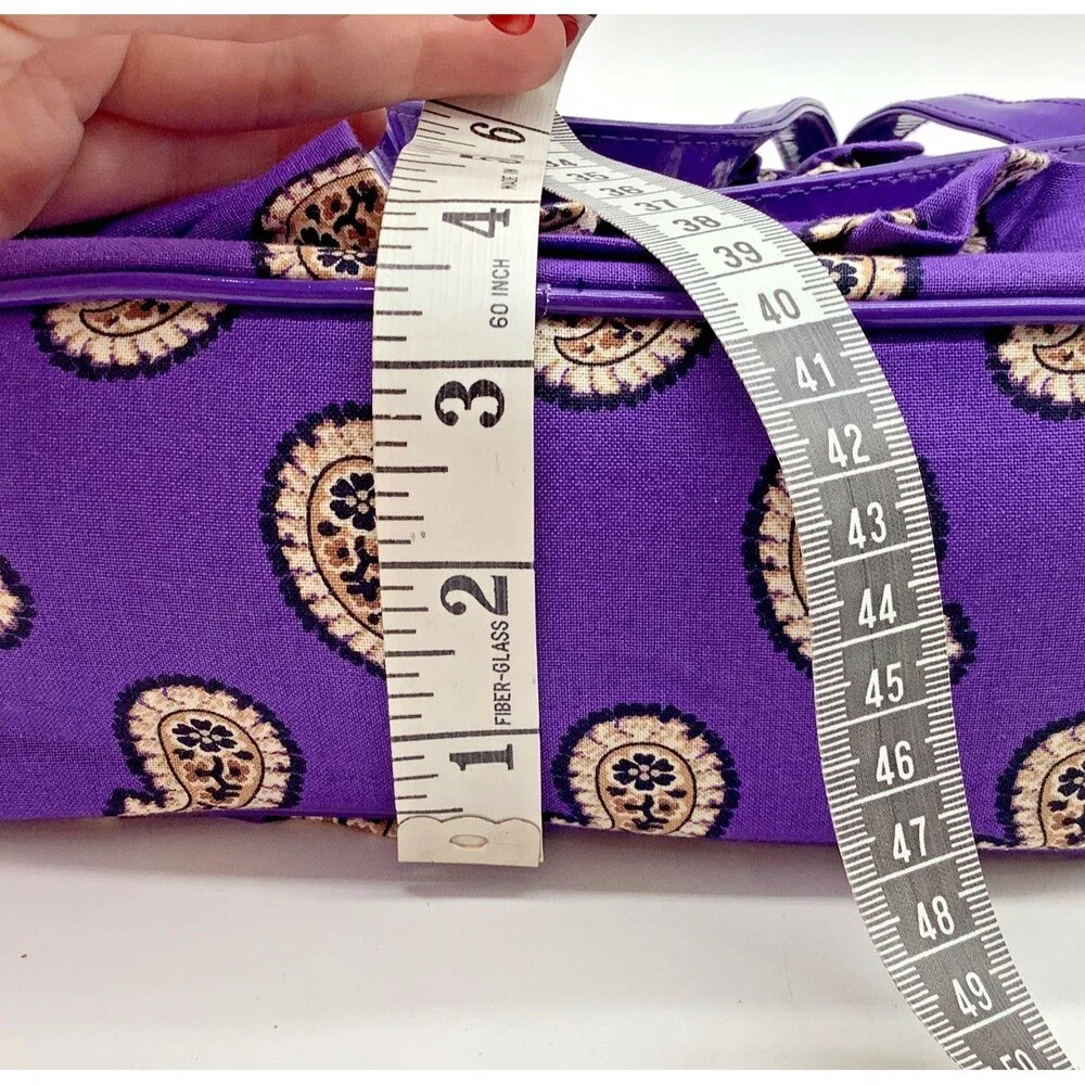 NWT Cha Cha Vera Bradley Purse Bag Simply Violet Ruffled Purple Paisley Retired